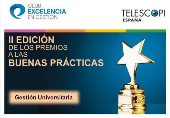 IMG El II Plan Estratégico logra el Premio a las Buenas Prácticas en Gestión Universitaria 2018